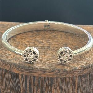 Brighton Silver Bracelet with Black Accents